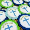 Cross Holy Communion Cupcake Toppers