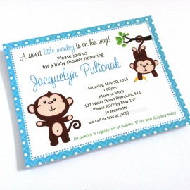 Monkey Party Invitations