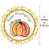 Happy Thanksgiving Pumpkin Sticker Labels 30