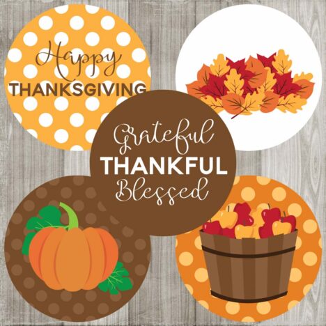 Thanksgiving Sticker Labels