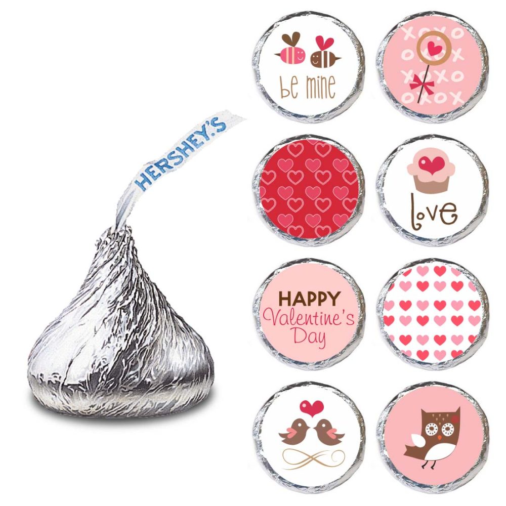 Valentine's Day Candy Sticker Labels for HERSHEY’S KISSES