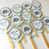 Baby Boy Elephant Cupcake Toppers