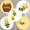 Bee Sticker Labels