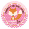 Fox Sticker - Pink