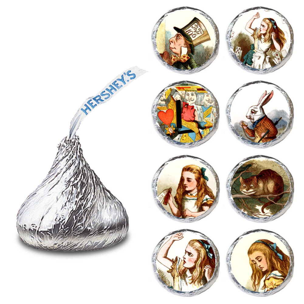 Hershey Kisses - Alice in Wonderland Labels