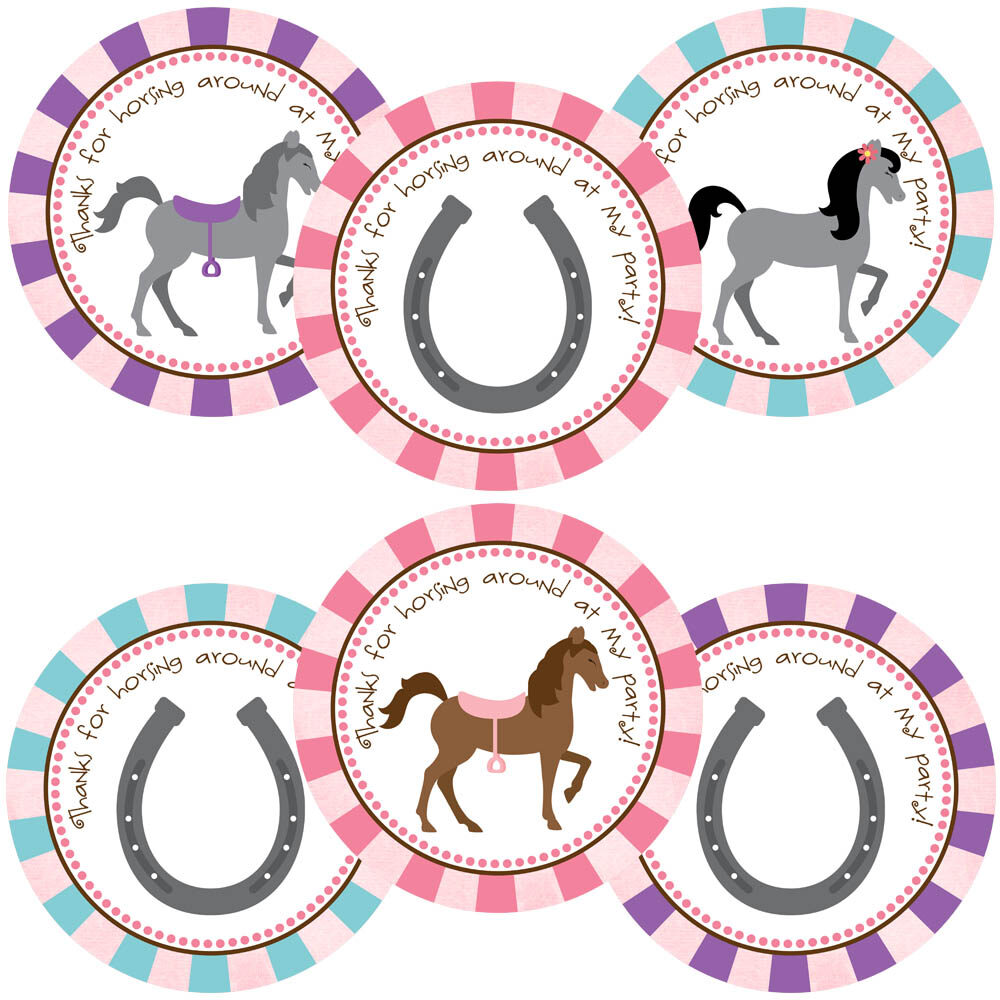 Horse Party Stickers