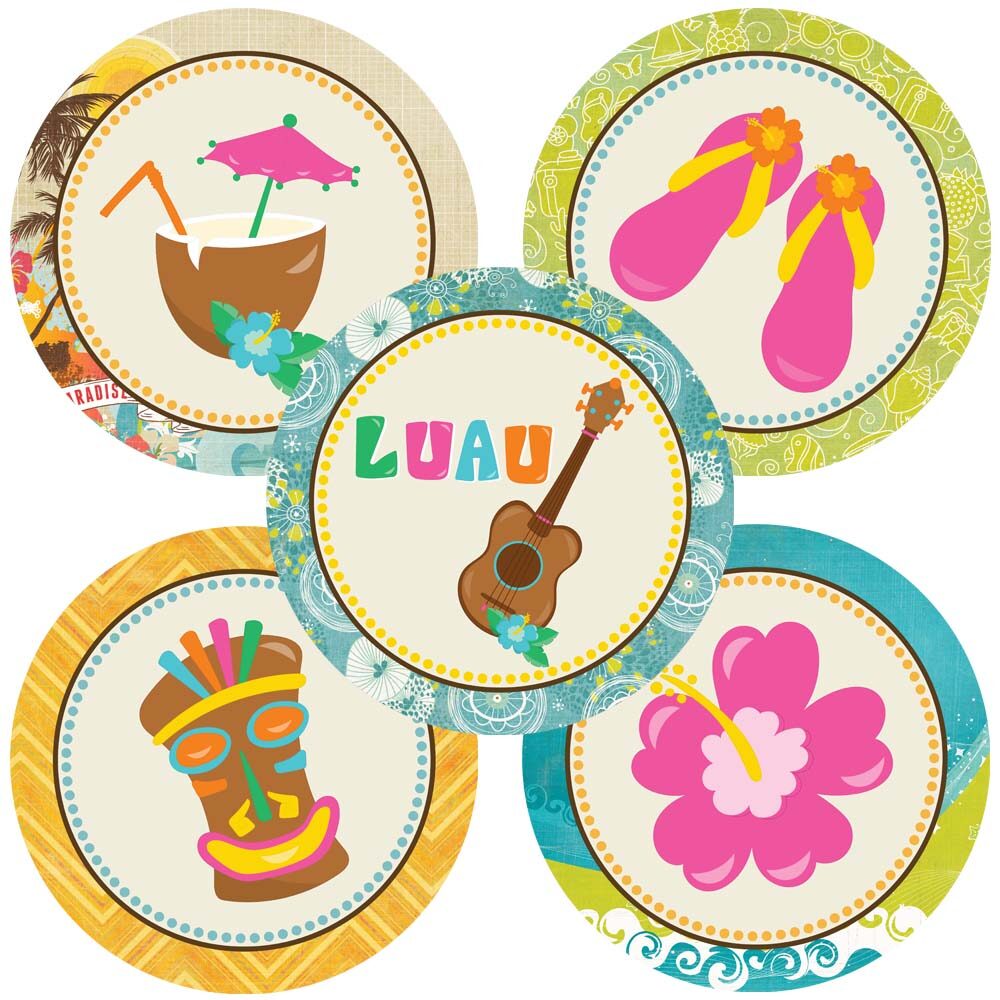 Luau Party Sticker