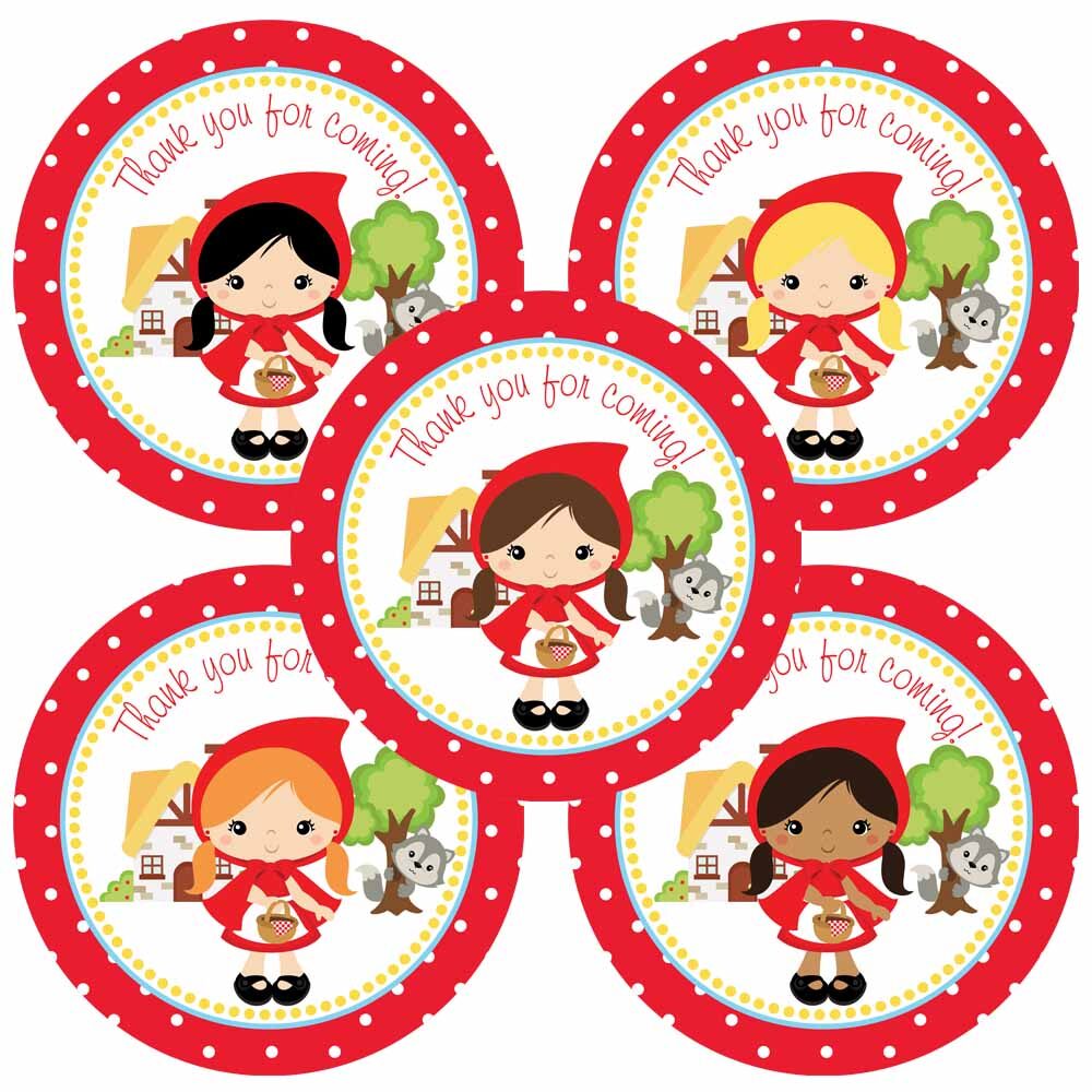 Red Riding Hood Thank Yiou Stickers