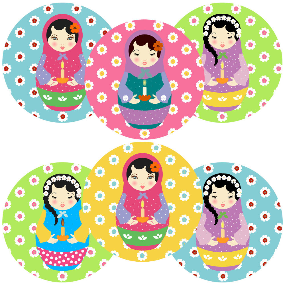 Russian Doll Stickers