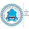 Shark Fish Thank You Sticker Labels 30