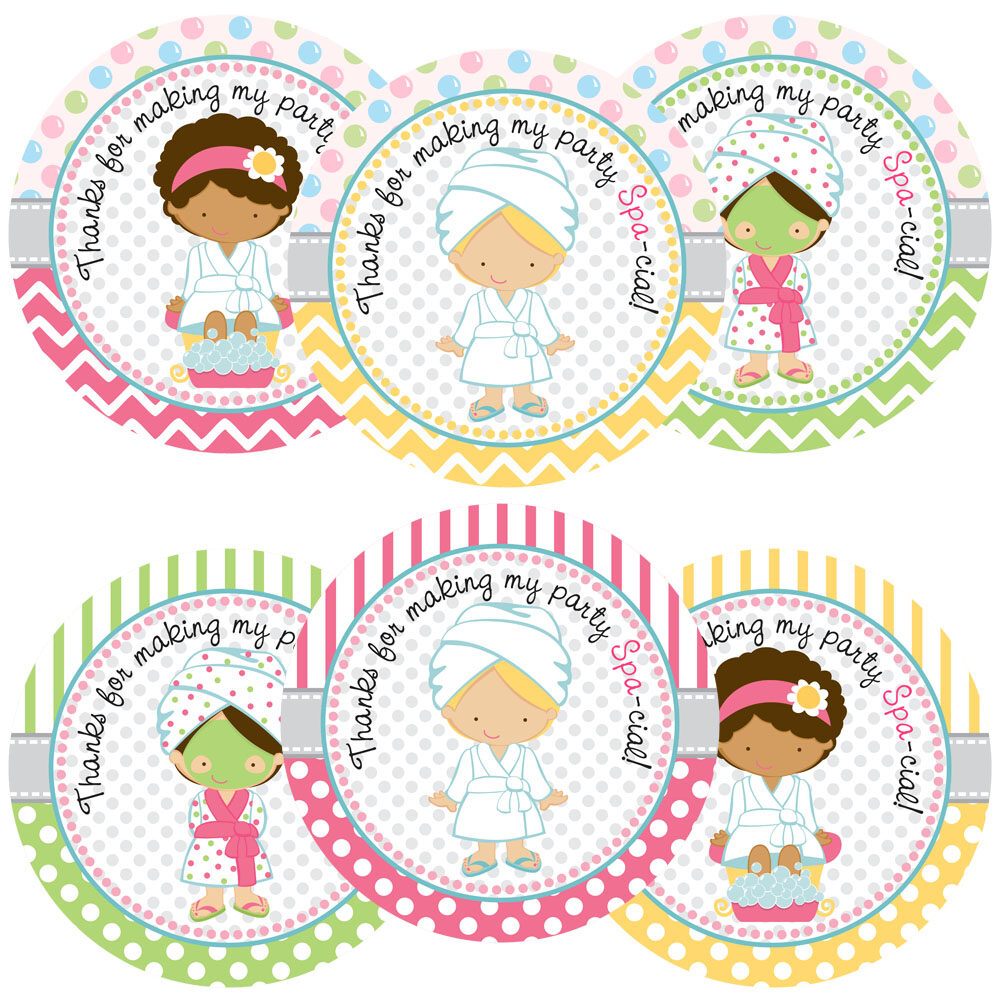 Spa Party Stickers