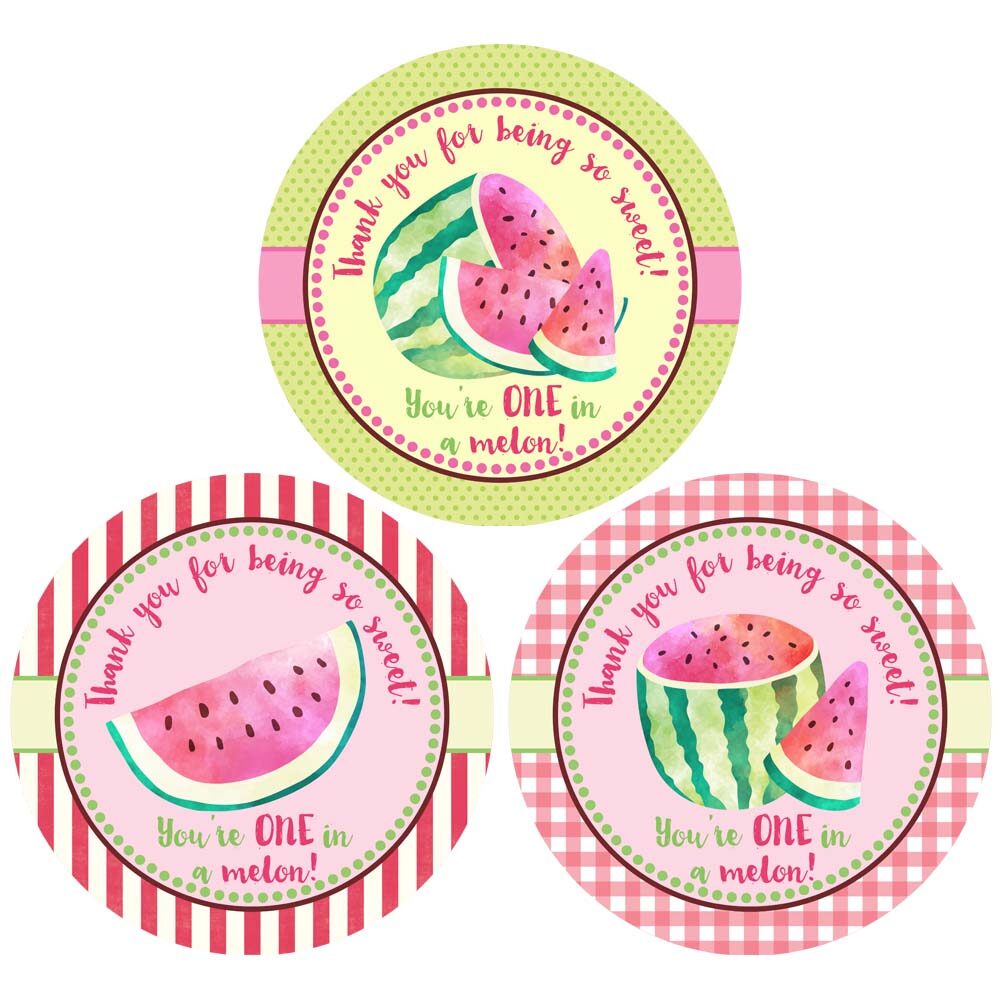 Watermelon Thank You Stickers