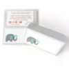 Elephant Tent Cards - Boy Birthday Baby Shower Party Supplies