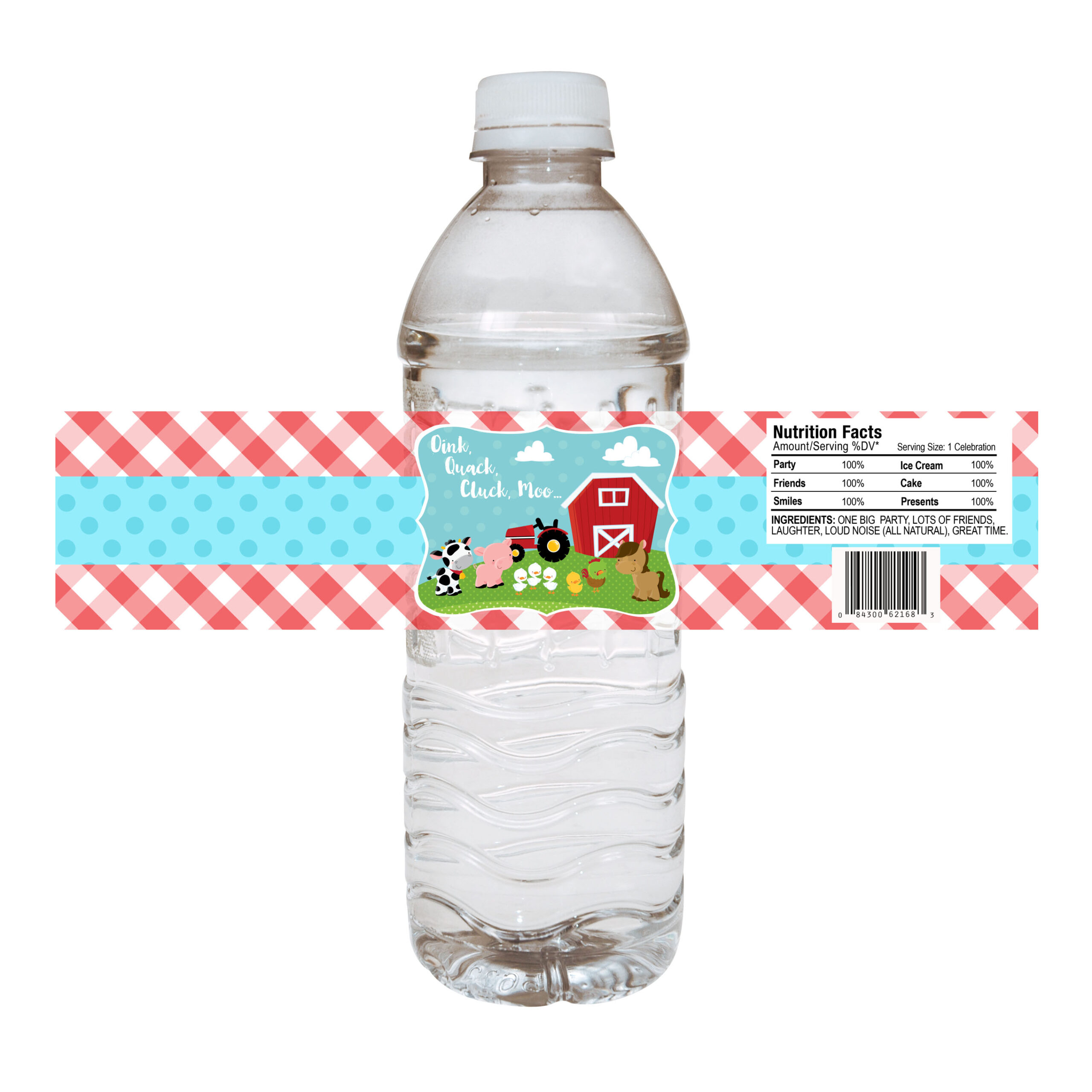 Farm Animals Water Bottle Labels – Barnyard Party Drink Stickers – Set of  12 - Adore By Nat