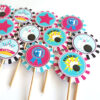 Girl Bowling Cupcake Toppers