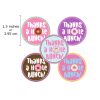 Donut Thank You 50 Sticker Labels
