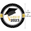 Graduation Cap Class of 2023 Sticker Labels Black