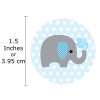 Baby Boy Elephant Polkadot Stickers