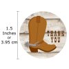 Cowboy Boots Thank You Sticker Labels 50
