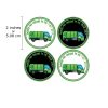 Garbage Truck Thank You Sticker Labels 30