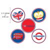 London British Themed Sticker Labels 50