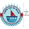 Nautical Boat Thank You Sticker Labels 30