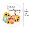 Pumpkins Sunflowers Sticker Labels Friendgiving