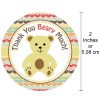 Teddy Bear Thank You Sticker Labels 30