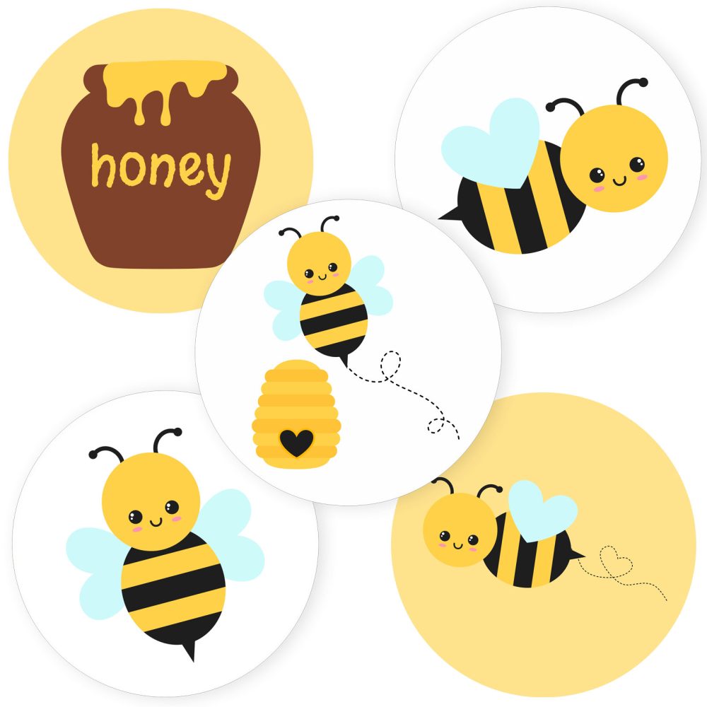 Bumble Bee Sticker Labels