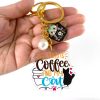 All I Need is Coffee and My Cat Keychain
