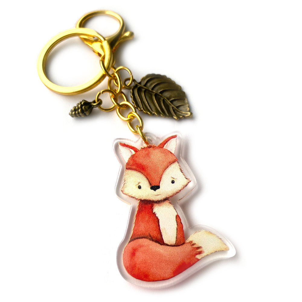 New Fox Gifts Key Chain Ring Animal Fox keychains pendant Fox Fan Gift Fox  Lover Gift - AliExpress