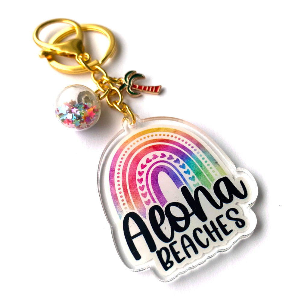 Aloha Beaches Keychain